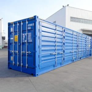 Contenedor marítimo de 40 pies High Cube con puerta lateral