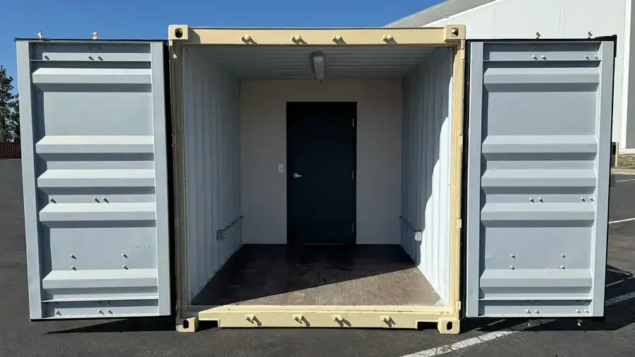 Contenedor combinado de 20 pies renovado para oficinas y almacenamiento - Imagen 4