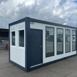 Contenedor Oficina Portátil con Ventanas Panorámicas