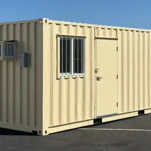 Contenedor combinado de 20 pies renovado para oficinas y almacenamiento