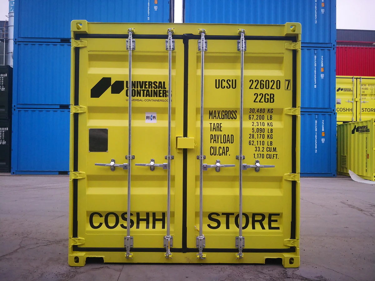 Contenedor COSHH de 6 metros – Nuevo y seguro - Imagen 2