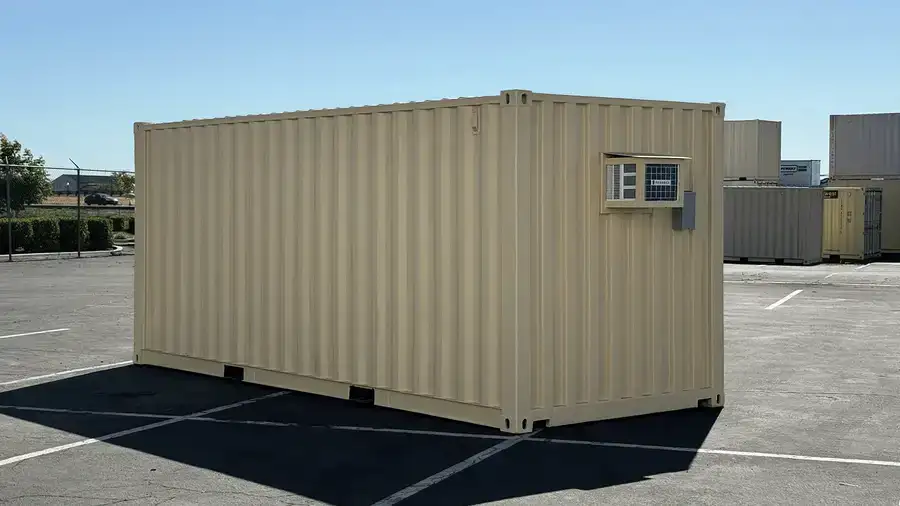 Contenedor combinado de 20 pies renovado para oficinas y almacenamiento - Imagen 2