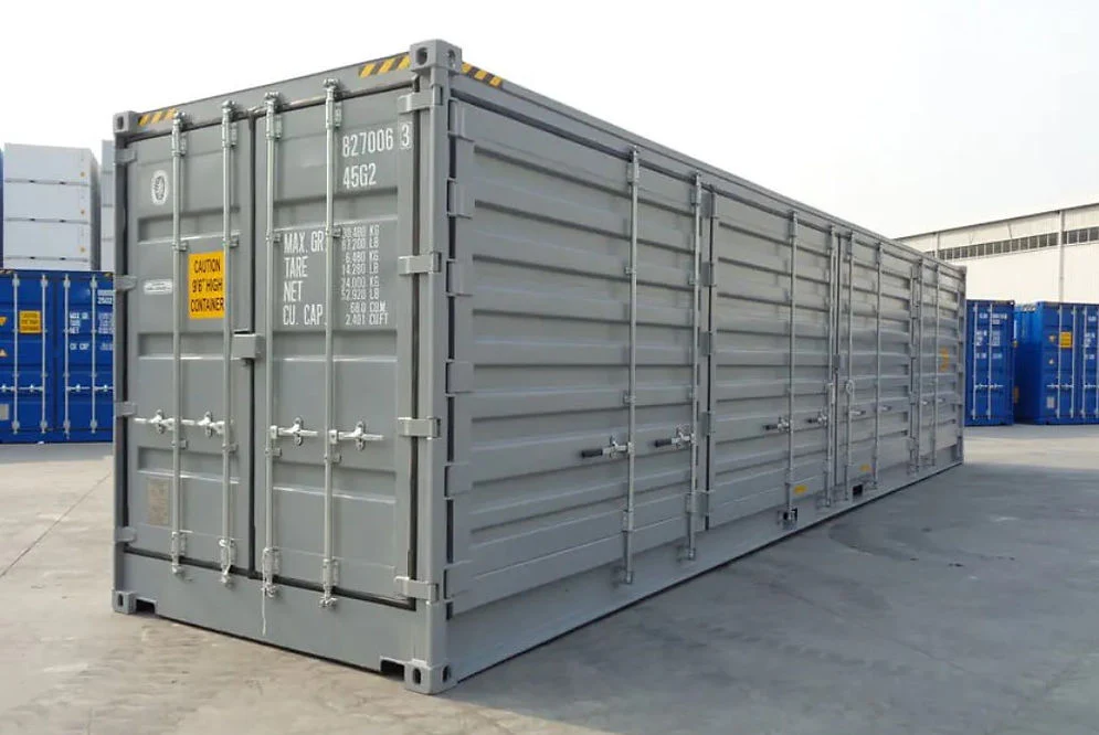 Contenedor maritímo de 40 pies HC con puertas laterales