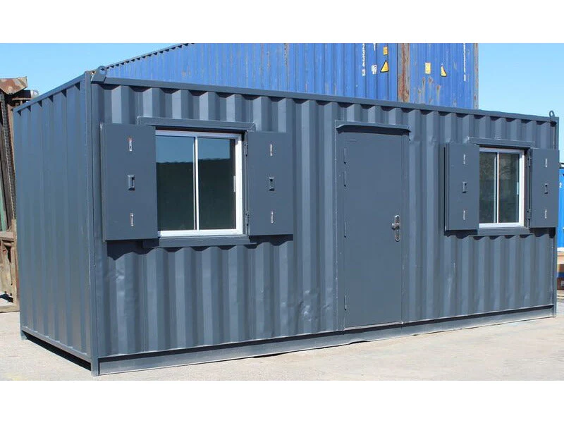 Contenedor de oficina de 20 Pies con 2 ventanas