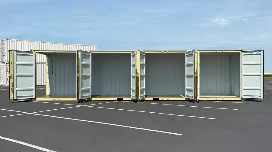 Contenedor marítimo nuevo High Cube de 40 pies con 4 puertas y apertura lateral - Imagen 6