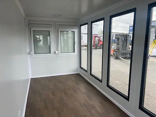 Contenedor Oficina Portátil con Ventanas Panorámicas - Imagen 5