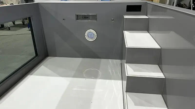 Piscina de polipropileno de 6,5 mx 2,5 m con ventana de 4 m - Imagen 2